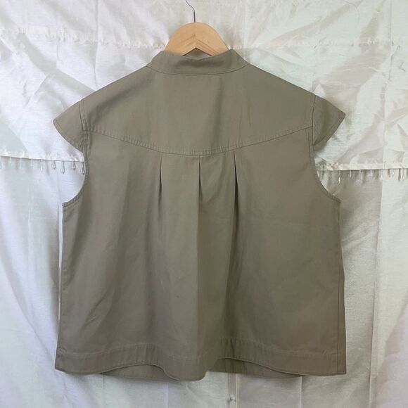 Christopher & Banks cap sleeve vest w buttons XL - Picture 7 of 11